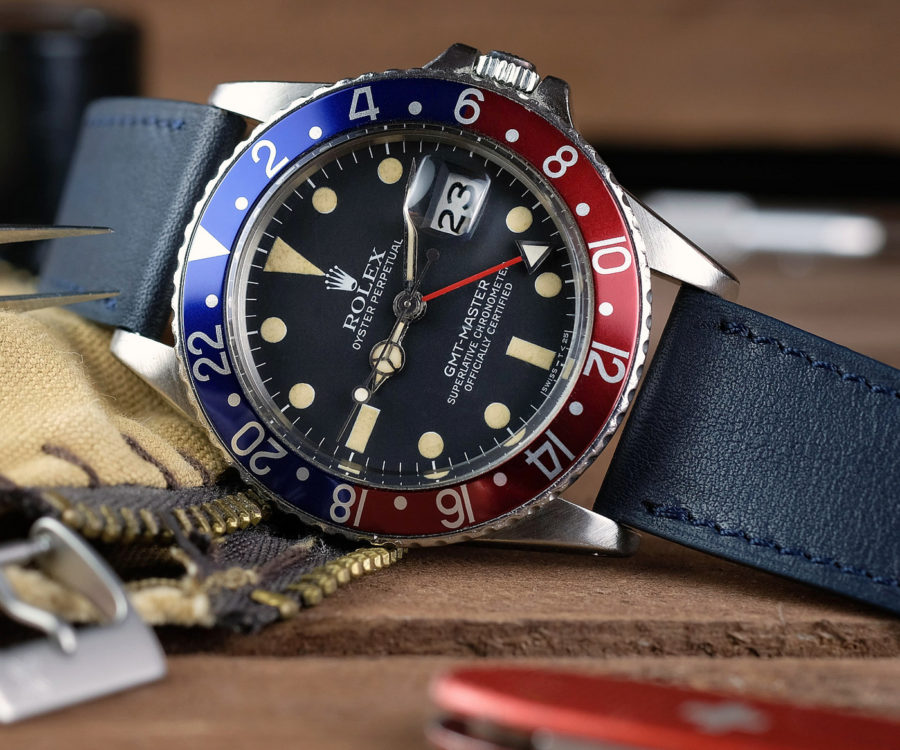 Alternative view of CLASSIC SMOOTH NAVY BLUE (tone-on-tone)